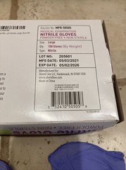 MedPride Powder-Free Nitrile Exam Gloves Large, Box/100