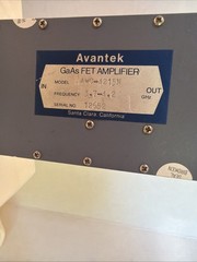 Avantek GaAs FET Amplifier AWC-4215N 3.7-4.2GHz RF Microwave 3 Plugs