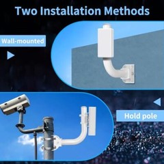 Universal Wireless Bridge Bracket Mount, Pole and Wall-Mounted Mount for 2 PCS
