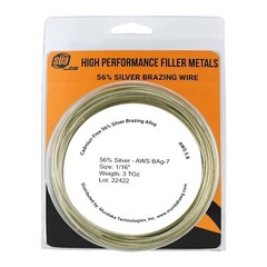 SÜA – Silver Brazing Solder Wire – 56% – AWS BAg-7 – Size: 1/16″ (1, 3 or 5 TOz)