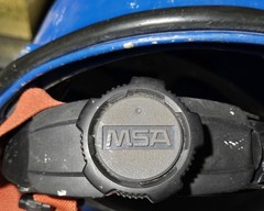 Hard Hat MSA V-Gard Medium Face Shield Frame ANSI Class E Type 1 Ratchet Blue