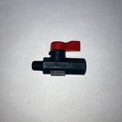 Asahi 1/4″ MNPT x FNPT PVC Ball Valve 2-Way 1080002 Asahi 1080002 Labcock