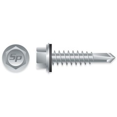 #12 x 2-1/2″ HWH STRONG-SHIELD S/D SCREWS w/ BONDED WASHER 1,000ct | HA1240C