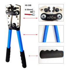 2 Piece Battery Cable Lug Crimping Tool Wire Crimper Tool with Cable Cutter US