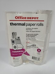 Office Depot Thermal Paper Rolls 2 1/4IN X 85FT White Package Of 8