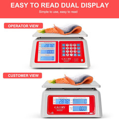 Waterproof Commercial Food Scale IPX7 66Lb / 30Kg Digital Price Computing