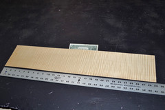 Curly Maple Raw Wood Veneer Sheet 5.5 x 31 inches 1/42nd 4666-43