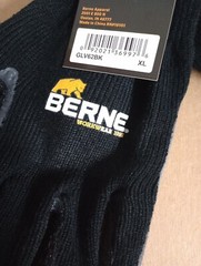 Berne Heavy Duty Quick Grip Thermal Lined Gloves Color Black Size XL