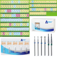 50PCS AZDENT Dental Diamond Burs Drill FG For High Speed Handpiece 5pcs/box