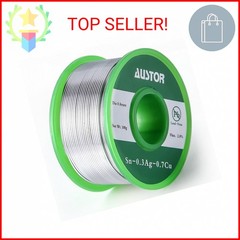 AUSTOR 0.8mm Lead Free Solder Wire with Rosin Core, 100g