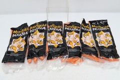 6 Pairs Marigold Industrial Orange Gloves Size Medium