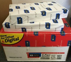 2 reams (1000 sheets) of 5 Part NCR Carbonless paper/Legal Size 8.5″ x 14″