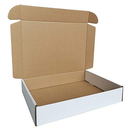 25 Pack Oyster White Corrugated Mailers 11.125×8.625×2 Inch Shipping Box