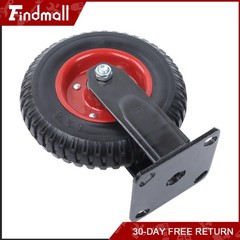 Findmall Fixed Plate 8″ Caster Wheels PU Load-Bearing Capacity 518 Pounds
