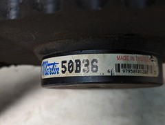 Martin 50B36 Welded B Sprocket – Bored to Size – B Hub, 36 Teeth, 0.7500 in Stoc