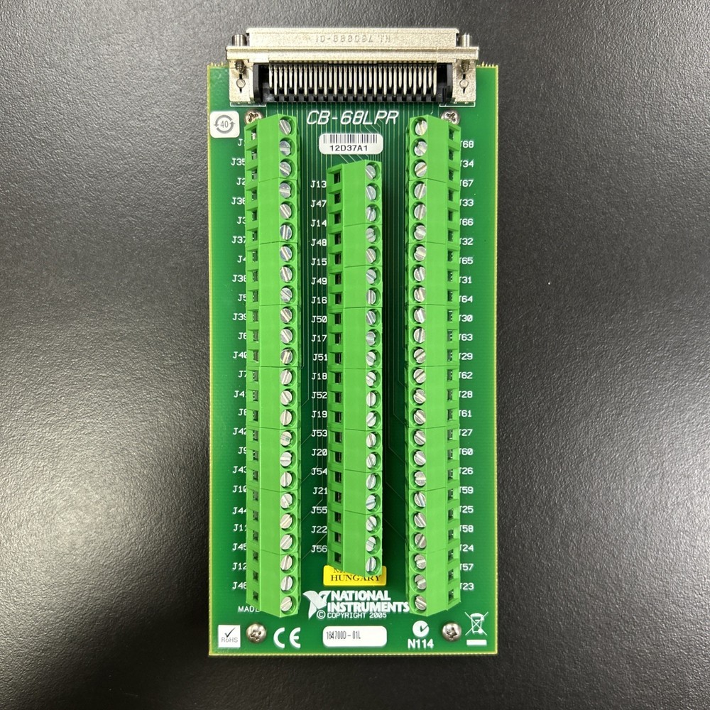 National Instruments CB-68LPR I/O Connector Block, Original Box