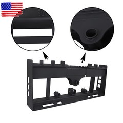 Heavy-Duty Skid Steer Pallet Fork Frame W/Receiver Hitch & Spear Sleeves 2500LBS
