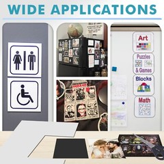 Strong Flexible Self Adhesive Magnetic Sheet 5×7 Photo Magnet Sheets 20 Mil 5PK