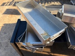 Set of 4 Hubert 15×5.5 Rectangle 18/8 Stainless Steel Food Pan Trays w/Handles