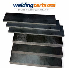 3/8″ Limited Thickness D1.1 Weld Test Practice Plates – 4 Couponss Set (UnAsmb)