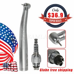 5 Packs Dental High Speed Handpiece Spray with 4 Holes Quick Coupler Swivel