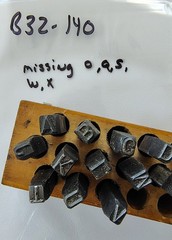 🗽YOUNG BROS. STEEL STAMPS LETTERS 1/4″ MACHINIST/ TOOLMAKER