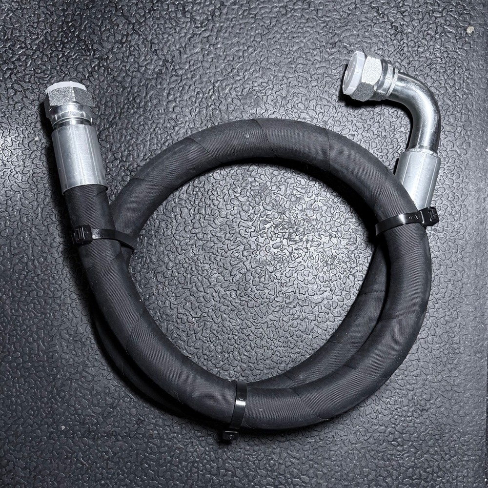 3/4” x 36″ Hydraulic Hose Assembly with #12 FEMALE JIC 37° Ends (90°/Straight)