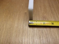 UHMW PE 1/2″ X 2″ X 8″ White Opaque Rectangular Flat Bar Stock USASealing