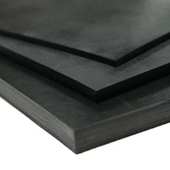 Nitrile 1/16 In. X 36 In. X 120 In. Commercial Grade 60A Black Buna Sheets