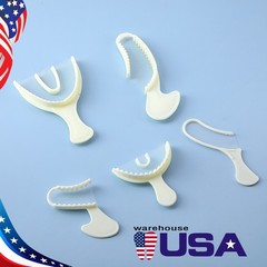 Disposable Dental Impression Triple Trays Registration Bite Trays Multi Size