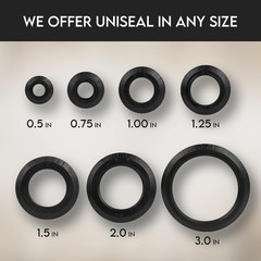 2” UNISEAL Flexible Tank Adapter Made in the USA (Bulkhead) – 5 Pack