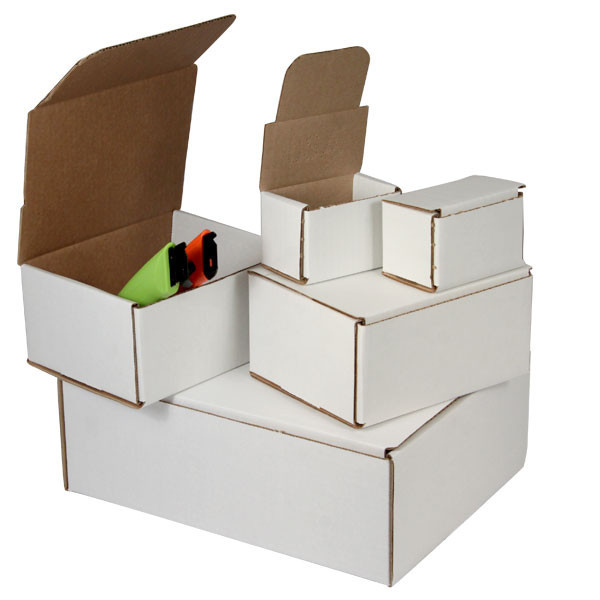 200 – 4 x 3 x 2 White Corrugated Shipping Mailer Packing Box Boxes