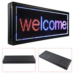LED Sign 40″ X 15″ Scrolling Message Display Board 3 Color Programmable Sale!