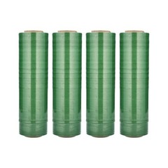 8 Rls 15″x1476′ 30 Ga Packing & Shipping Hand Pre-Stretch Wrap Shrink Film Green