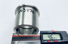 Lot of 4 Stainless Steel 47mm x 47mm Butt Weld Adapter