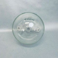 Chemglass Round Bottom Flask 3 Neck 2000 ml with 24/40 Joints Angled