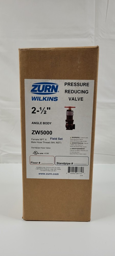 Zurn ZW5000 2-1/2″ Pressure Tru Field Adjustable Pressure Reducing Hose Valve