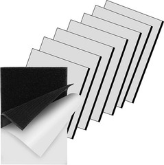 ThxYour 4×6 Inch Hook and Loop Strips, Heavy Duty Tape Strong 6x4Inch, Black