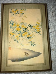 Vintage Address Book 6×4” Flowers Frog Pages Empty