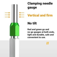 Double End Gage Handle Aluminum Alloy Pin Gage Holder No Handle (6-7mm)