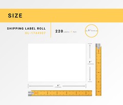 DYMO LW 1744907 4XL 4×6 (4″x6″) Direct Thermal Labels – (12) Rolls of 220