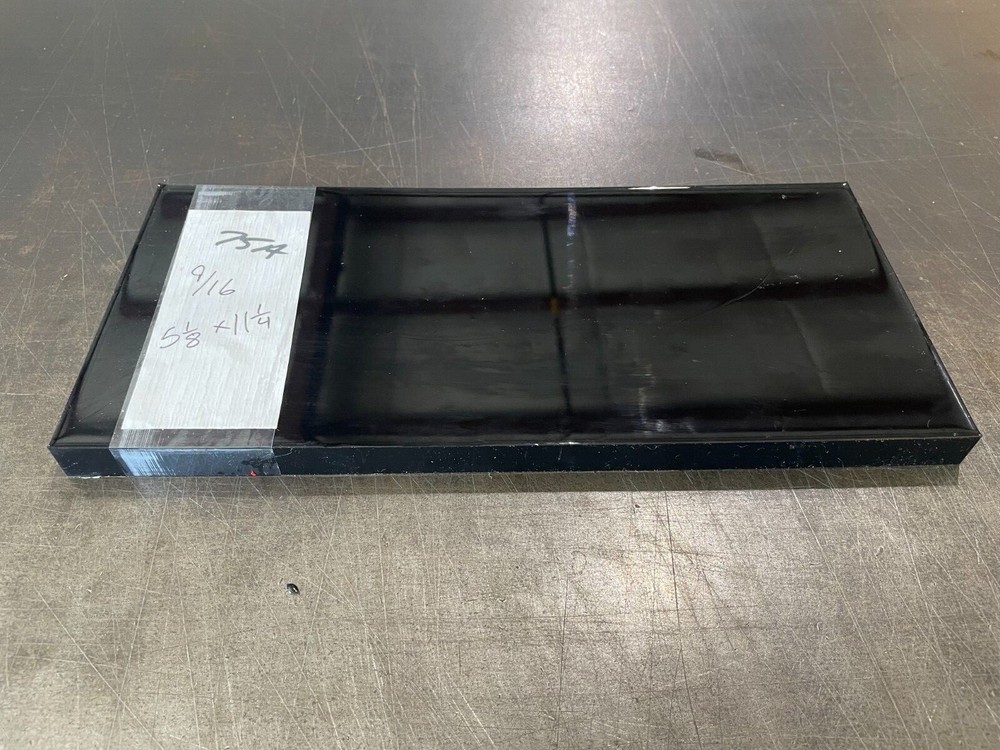 Urethane / Polyurethane Sheet Block Bar Stock 75A – 9/16″ x 5″ x 11.25″ – Black