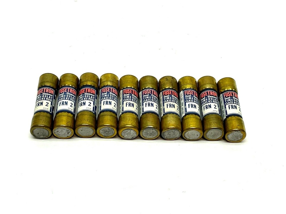 Fusetron FRN 2 All Purpose Fuse 2A 250VAC LOT OF 10
