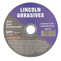 500PK 6″ x .045″ x 7/8″ Cut-Off Wheels, Stainless Steel Metal Cutting Discs