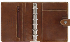NEW FiloFax Malden Pocket Size Organizer Lilac Full Grain Buffalo Leather