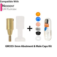 For NEODENT GRAND MORSE Locator Abutments 1-6mm GH & Overdenture Male Cap Kit