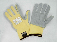 Large Armor Guys Ultimate Work Glove Cut Resistant 01-020 Yellow/Gray (HR)