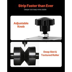 VEVOR Manual Wire Stripping Machine Portable Cable Stripper 0.06”-1.5” Visual