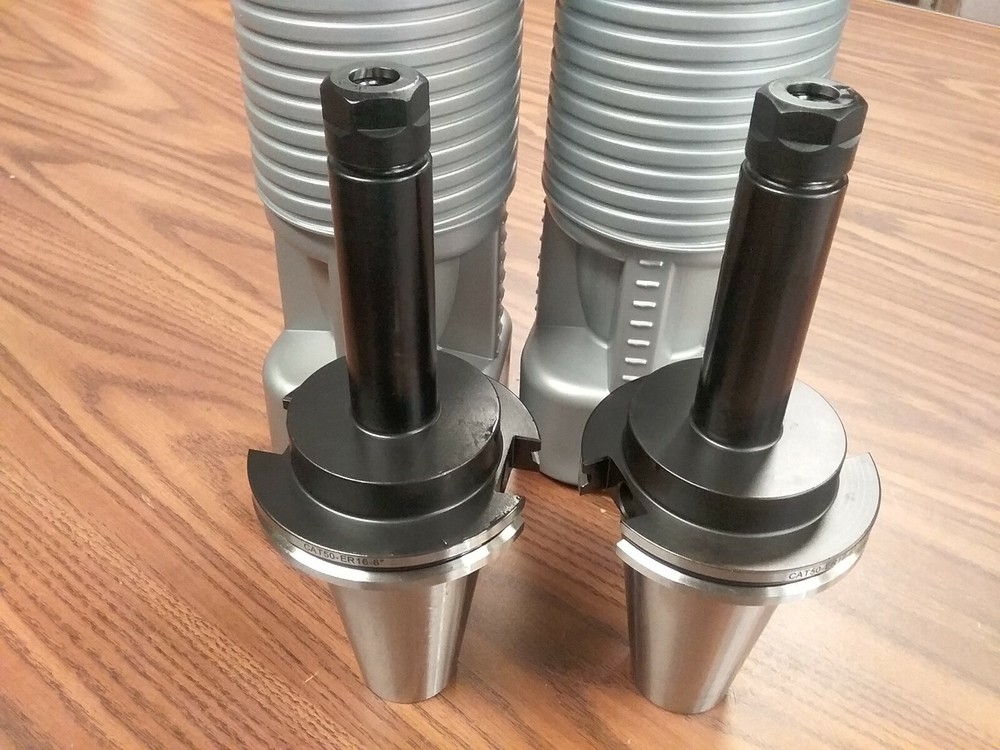 2pcs CAT50-ER16 COLLET CHUCKS 6″ X-long gage length CAT50-ER16-6