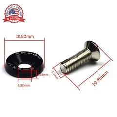 20Pcs/Set Bumper Fender Washers Engine Bay Dress Up Bolts Fasteners M6 JDM Fende